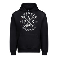 Black avenged sevenfold 13 Urban Hoodie - linhVisuals