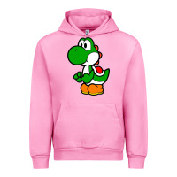 Fuchsia Pink Yoshi Green Urban Hoodie - linhVisuals