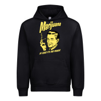 Black the marijuana weed Urban Hoodie - linhVisuals