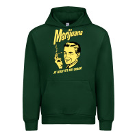 Forest Green the marijuana weed Urban Hoodie - linhVisuals
