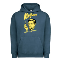 Pigment Midnight Navy the marijuana weed Urban Hoodie - linhVisuals