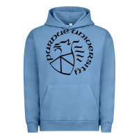 Pigment Pebble Blue Purdue University Urban Hoodie - linhVisuals