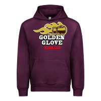 Mauve Wine Golden Glove Boxing Club, King of the Ring Outfit. Urban Hoodie - linhVisuals