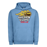 Pigment Pebble Blue Golden Glove Boxing Club, King of the Ring Outfit. Urban Hoodie - linhVisuals