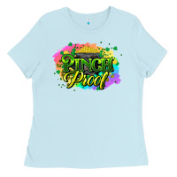 Baby Blue pinch proof St. Patrick's  Day Ladies Tee - HowdyJamesFarm