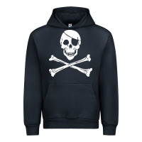 Navy skull crossbones Urban Hoodie - linhVisuals