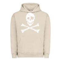 Pigment French Oak skull crossbones Urban Hoodie - linhVisuals