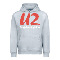 Heather Grey U two unforgettable fire Urban Hoodie - linhVisuals