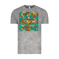 Cloud Rock western aztec leopard glitter seamless pattern Vintage Tee - FaDigitalArtStudio