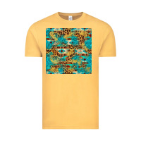 Vintage Mustard western aztec leopard glitter seamless pattern Vintage Tee - FaDigitalArtStudio