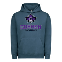 Pigment Midnight Navy goshen college maple leafs2 vectorized Urban Hoodie - linhVisuals