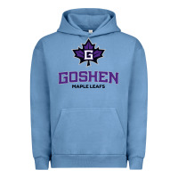 Pigment Pebble Blue goshen college maple leafs2 vectorized Urban Hoodie - linhVisuals
