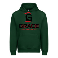 Forest Green grace college & seminary lancers1 vectorized Urban Hoodie - linhVisuals
