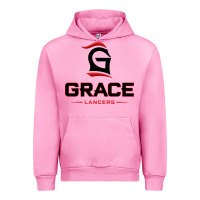 Fuchsia Pink grace college & seminary lancers1 vectorized Urban Hoodie - linhVisuals