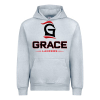 Heather Grey grace college & seminary lancers1 vectorized Urban Hoodie - linhVisuals