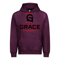 Mauve Wine grace college & seminary lancers1 vectorized Urban Hoodie - linhVisuals