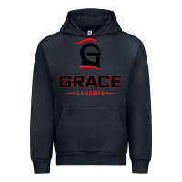 Navy grace college & seminary lancers1 vectorized Urban Hoodie - linhVisuals