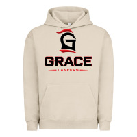 Pigment French Oak grace college & seminary lancers1 vectorized Urban Hoodie - linhVisuals