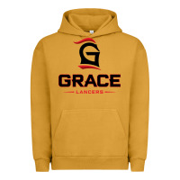 Pigment Peanut Butter grace college & seminary lancers1 vectorized Urban Hoodie - linhVisuals