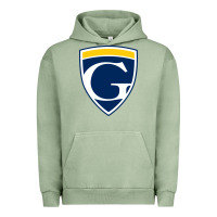 Pigment Oil Green graceland university yellowjackets vectorized Urban Hoodie - linhVisuals
