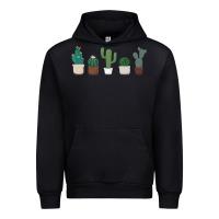 Black cute plant Urban Hoodie - linhVisuals