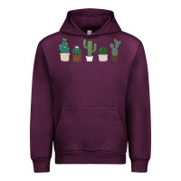 Mauve Wine cute plant Urban Hoodie - linhVisuals