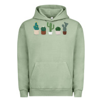 Pigment Oil Green cute plant Urban Hoodie - linhVisuals