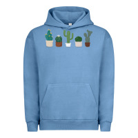 Pigment Pebble Blue cute plant Urban Hoodie - linhVisuals