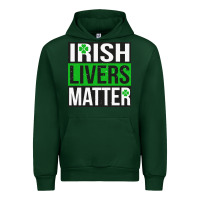 Forest Green irish livers matter   funny st patricks day irish drinking t shirts te Urban Hoodie - linhVisuals