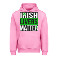 Fuchsia Pink irish livers matter   funny st patricks day irish drinking t shirts te Urban Hoodie - linhVisuals
