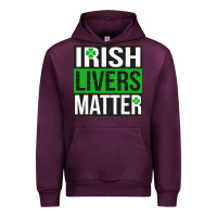 Mauve Wine irish livers matter   funny st patricks day irish drinking t shirts te Urban Hoodie - linhVisuals