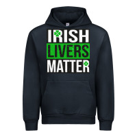 Navy irish livers matter   funny st patricks day irish drinking t shirts te Urban Hoodie - linhVisuals