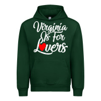 Forest Green virginia is for lovers Urban Hoodie - linhVisuals