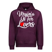 Mauve Wine virginia is for lovers Urban Hoodie - linhVisuals