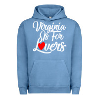 Pigment Pebble Blue virginia is for lovers Urban Hoodie - linhVisuals