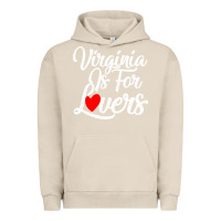 Pigment French Oak virginia is for lovers Urban Hoodie - linhVisuals