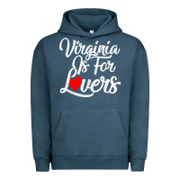 Pigment Midnight Navy virginia is for lovers Urban Hoodie - linhVisuals
