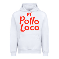 White El Pollo Loco Urban Hoodie - linhVisuals