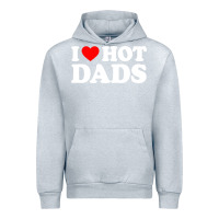 Heather Grey i love hot dads shirt i heart Urban Hoodie - linhVisuals