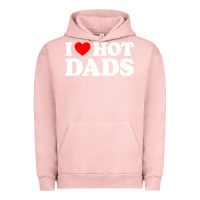 Pigment Salmon i love hot dads shirt i heart Urban Hoodie - linhVisuals
