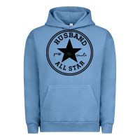 Pigment Pebble Blue all star husband Urban Hoodie - linhVisuals