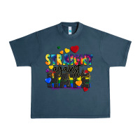 Midnight Navy straight against hate Urban Heavy Tee - FaDigitalArtStudio