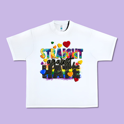 Straight Against Hate Urban Heavy Tee Designed By Fadigitalartstudio