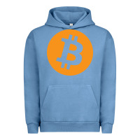 Pigment Pebble Blue bitcoin ledger blockchain satoshi btc Urban Hoodie - linhVisuals