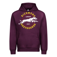 Mauve Wine Richmond Greyhounds Lon Don 1897 Urban Hoodie - linhVisuals