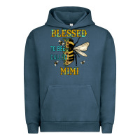 Pigment Midnight Navy blessed to bee called mimi Urban Hoodie - JahusDesignShop