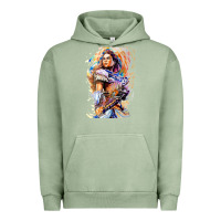 Pigment Oil Green ALOY - HORIZON FORBIDDEN WEST Urban Hoodie - linhVisuals