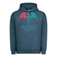 Pigment Midnight Navy HORIZON FORBIDDEN WEST Urban Hoodie - linhVisuals