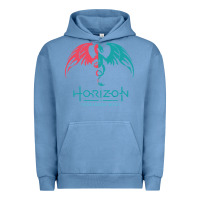 Pigment Pebble Blue HORIZON FORBIDDEN WEST Urban Hoodie - linhVisuals