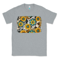 Heather Grey gemstone sunflower cowhide background Classic Tee - Jasminsmagicworld